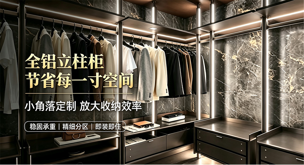 案例赏析｜巴掌大的角落，也能做出高效全铝立柱衣帽间